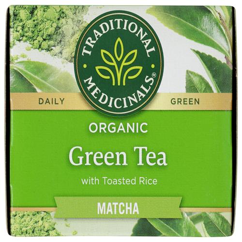 Traditional Medicinals, Tisane biologique riz grillé matcha vert, 16 sachets