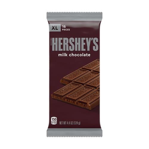 Hershey's Chocolat au lait XL, Barre de chocolat, 4.4 Oz (16 Morceaux)