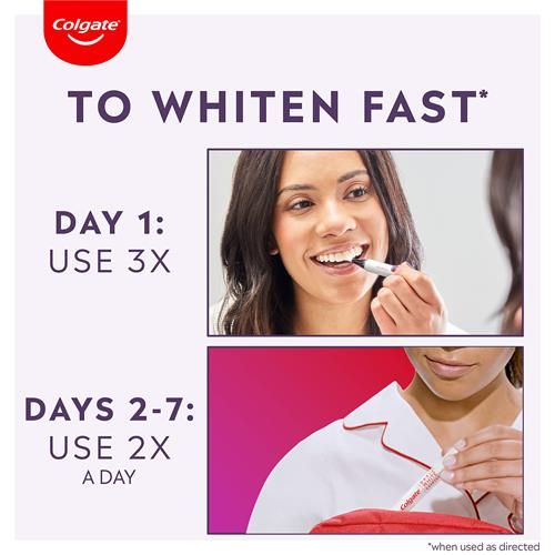 Colgate Optic White Express Stylo Blanchissant Dents 35 Traitements, Sans Danger Pour L'émail, Conçu Pour Ne Pas Provoquer de Sensibilité Dentaire, 2,3 g
