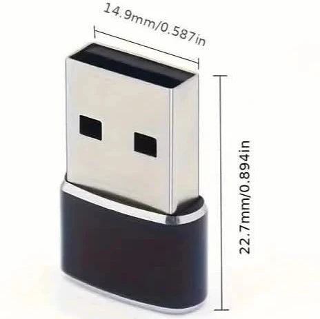 Lot de 2 : Adaptateurs Mini USB vers Type-C – Transfert de fichiers pour téléphones Android
