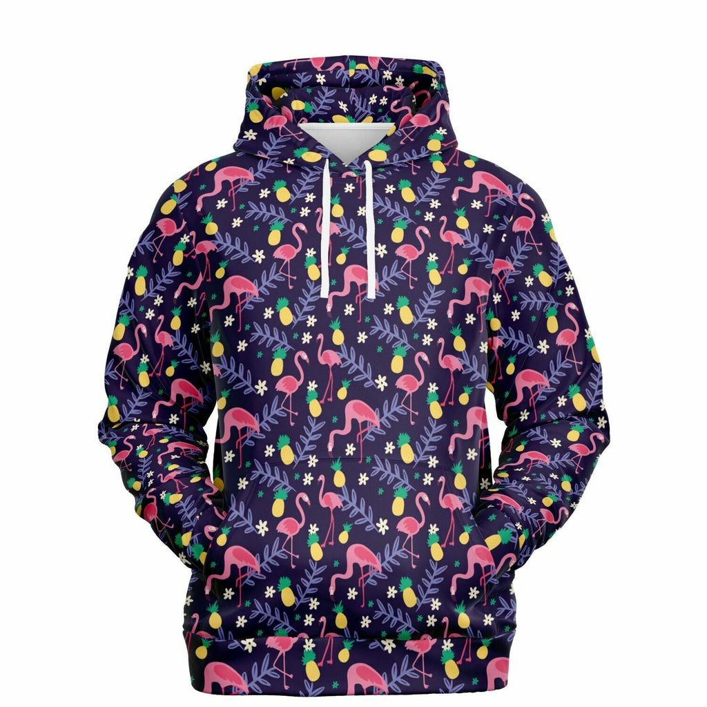 Sweat à capuche Flamant Ananas