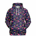 Sweat à capuche Flamant Ananas