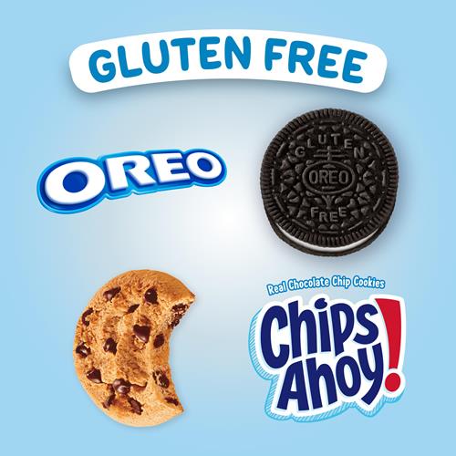 Oreo Biscuits Sandwich au Chocolat et Chips Ahoy! Biscuits aux pépites de chocolat, Lot de 20 paquets individuels de biscuits sans gluten