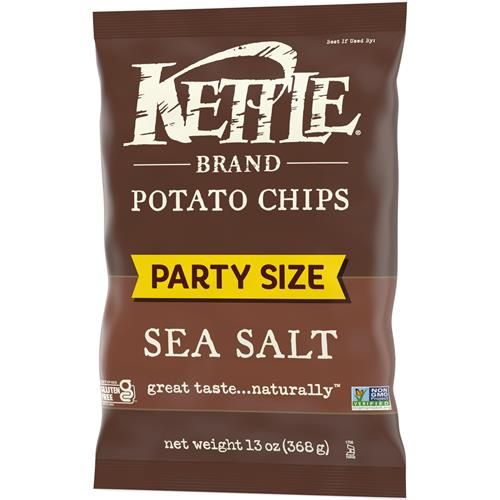 Kettle Brand Croustilles, Croustilles cuites à la marmite saveur sel marin, 368 g