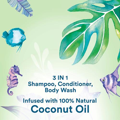Suave Kids Naturals Shampooing Revitalisant Nettoyant Corps 3-en-1 Pour Enfants 3 En 1 À L'Huile De Coco Testé Par Des Dermatologues Et Sans Larmes Shampooing Revitalisant Nettoyant Corps 488 ml