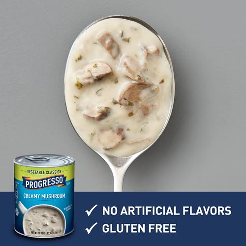 Soupe Progresso Crème de Champignons Classique, Sans Gluten, 510 g.