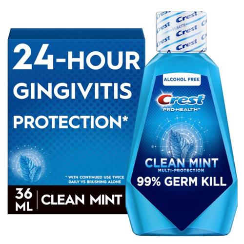 Bain de bouche Crest Pro-Santé, sans alcool, multi-protection menthe fraîche, 35 ml