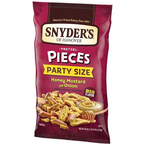 Bretzels Snyders Of Hanover en morceaux, miel moutarde et oignon, format familial 510 g