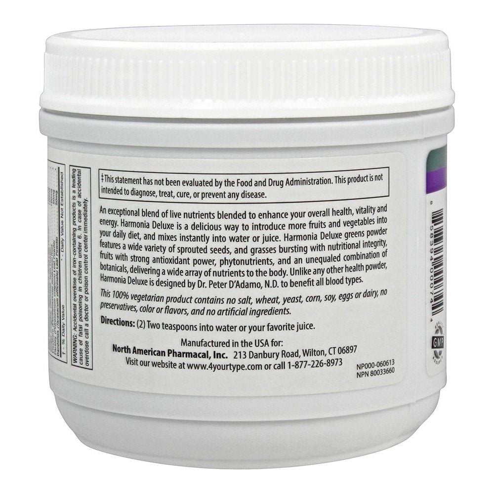 D'Adamo Personalized Nutrition Harmonia Deluxe, 198,45 g