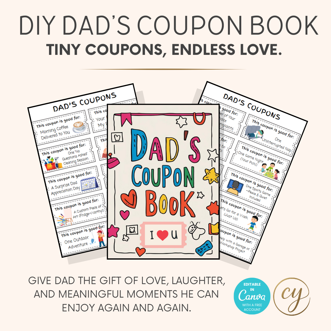 DIY Dad Coupon Book – Printable, Editable