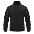 Veste tactique d'extérieur en polaire bleu foncé chaude multi-poches style unique doux manteaux de travail veste coupe-vent homme manteau de randonnée sport pour l'hiver et l'automne