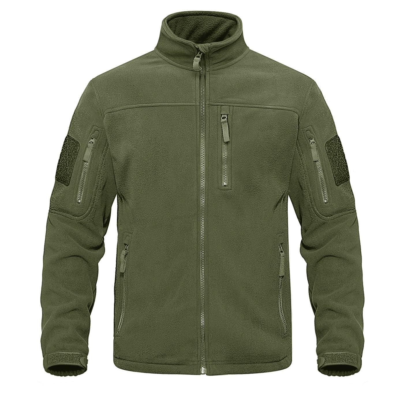 Veste tactique d'extérieur en polaire bleu foncé chaude multi-poches style unique doux manteaux de travail veste coupe-vent homme manteau de randonnée sport pour l'hiver et l'automne