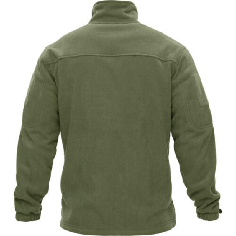 Veste tactique d'extérieur en polaire bleu foncé chaude multi-poches style unique doux manteaux de travail veste coupe-vent homme manteau de randonnée sport pour l'hiver et l'automne