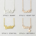 Collier Petite Fille, Collier Prénom Bébé, Cadeau Enfant, Cadeau Naissance
