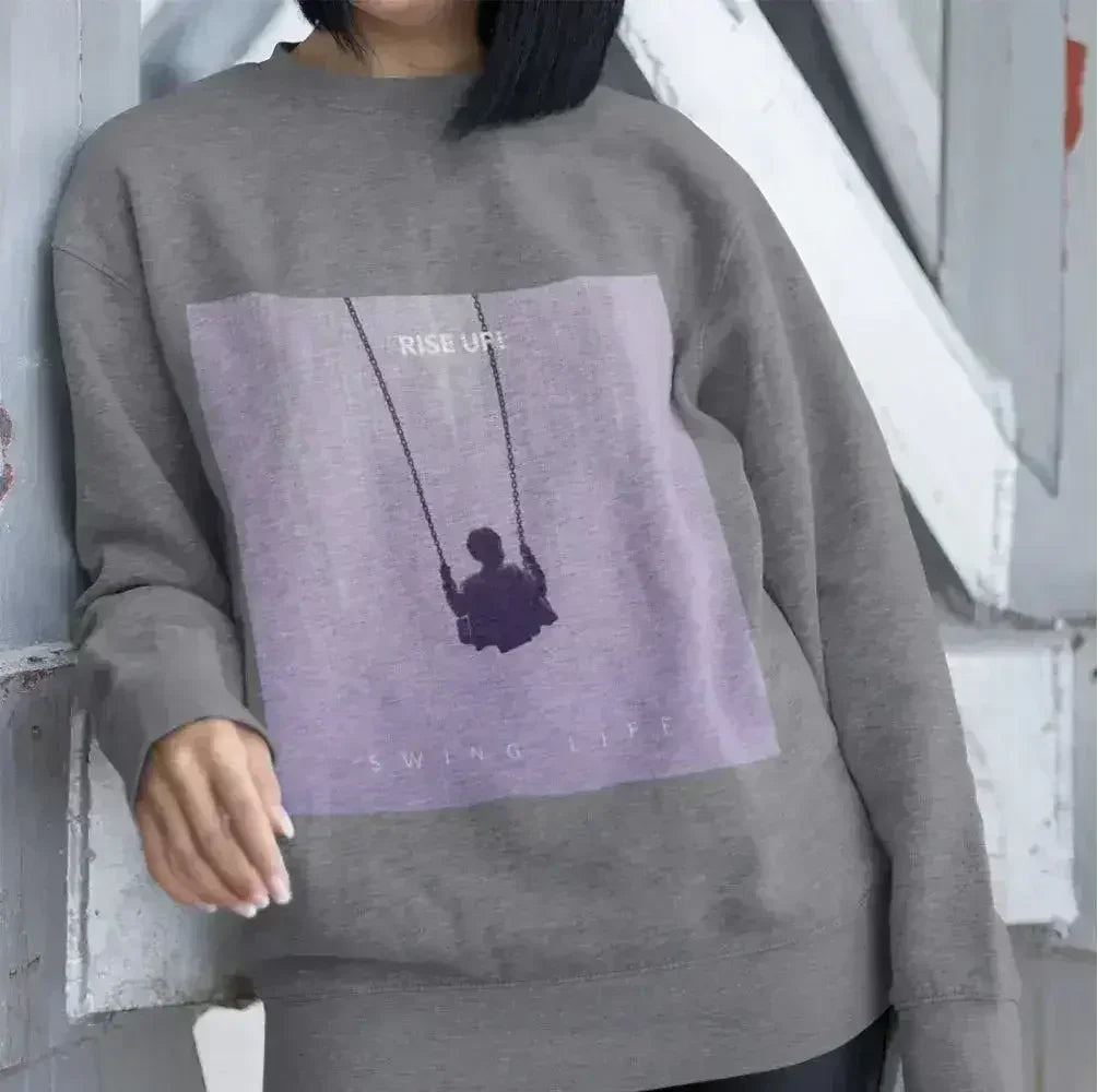 Sweat-shirt à logo violet - Haut ample et doux pour femme | Femstylo