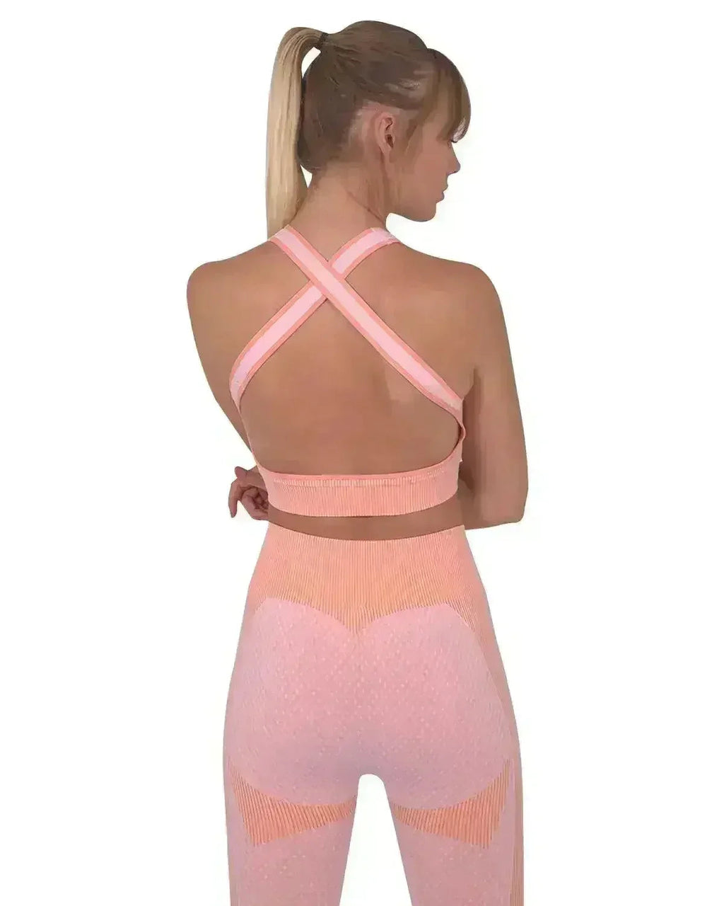 Three Seamless Sports Bra - Pink