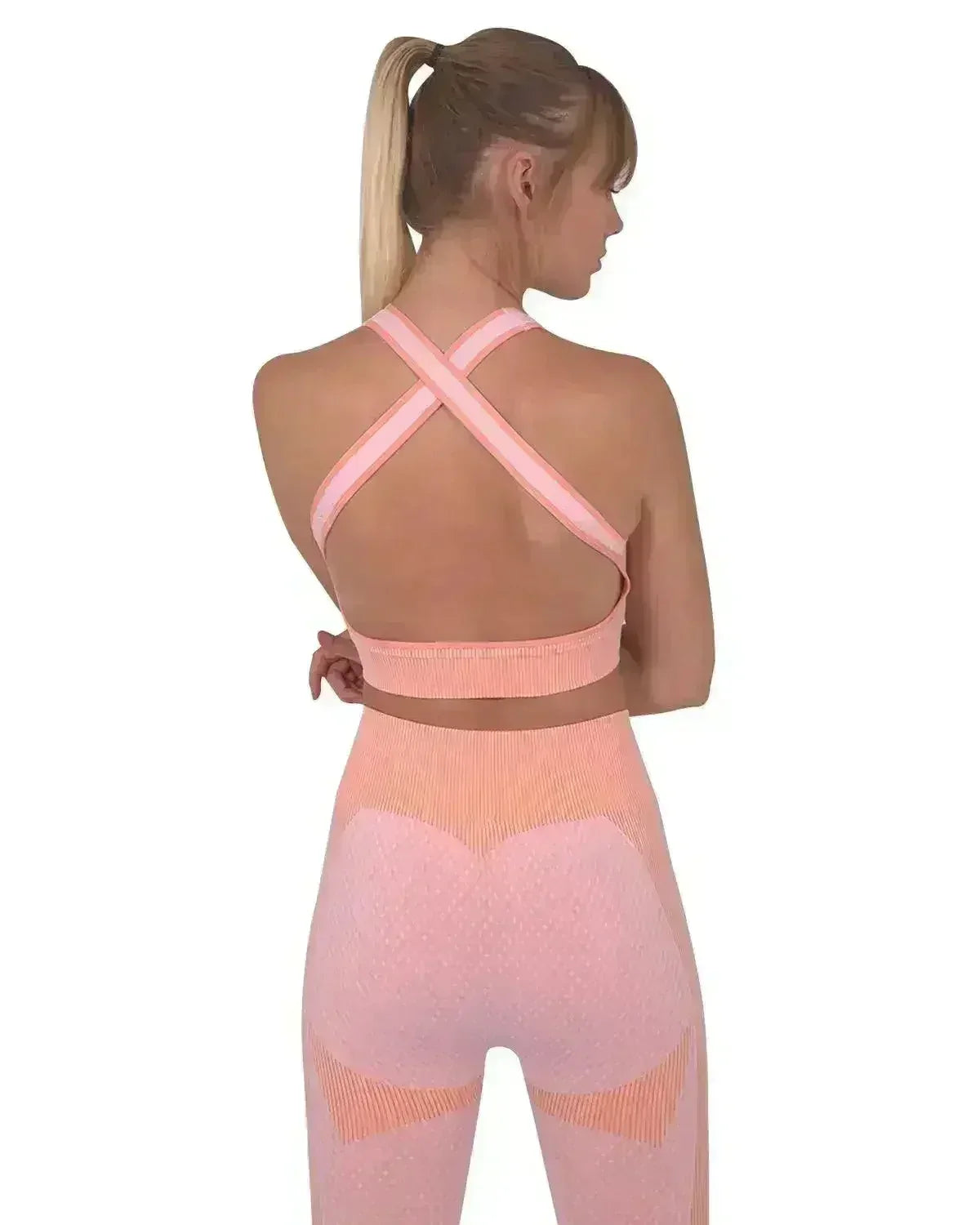 Three Seamless Sports Bra - Pink