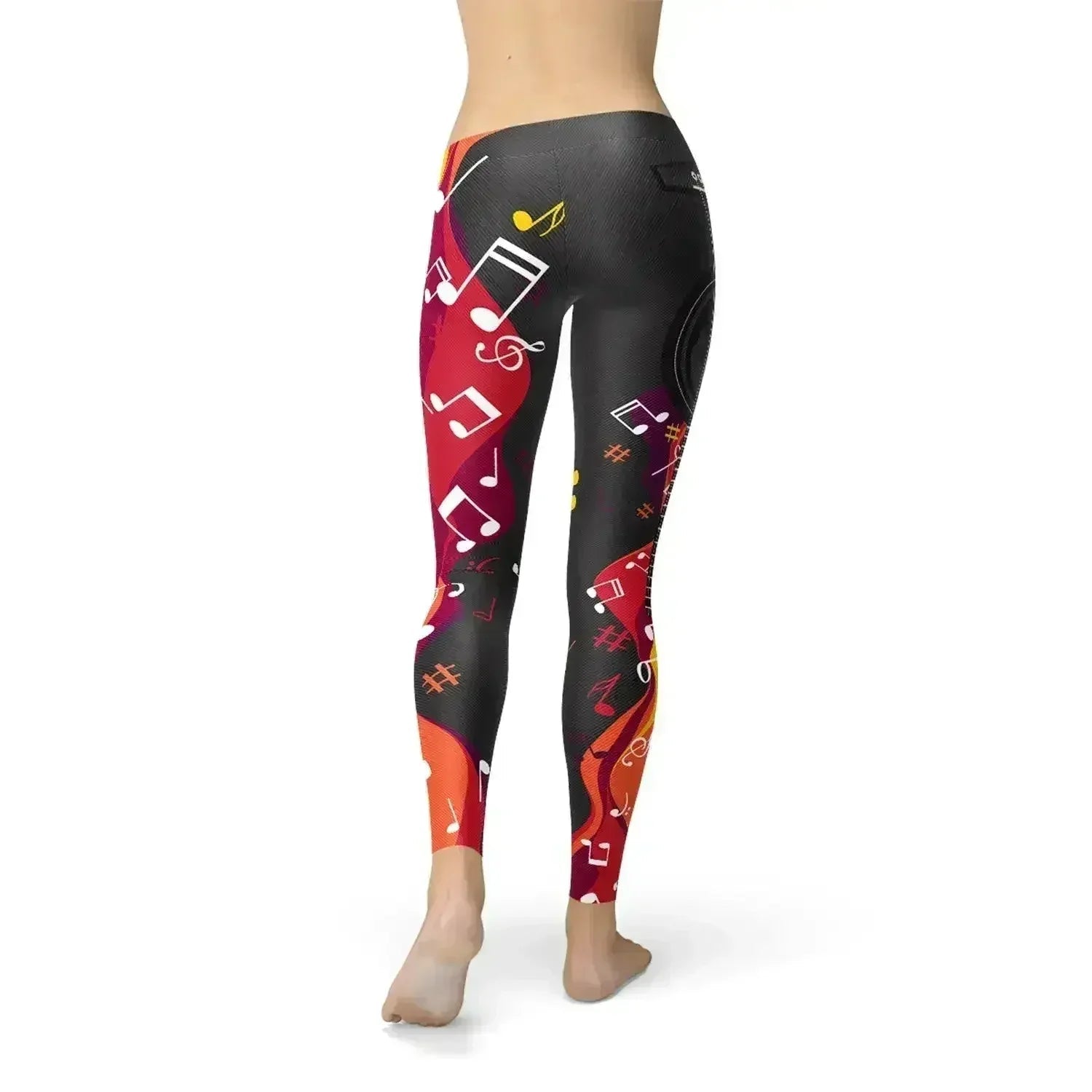 Leggings Guitare et Note de Musique