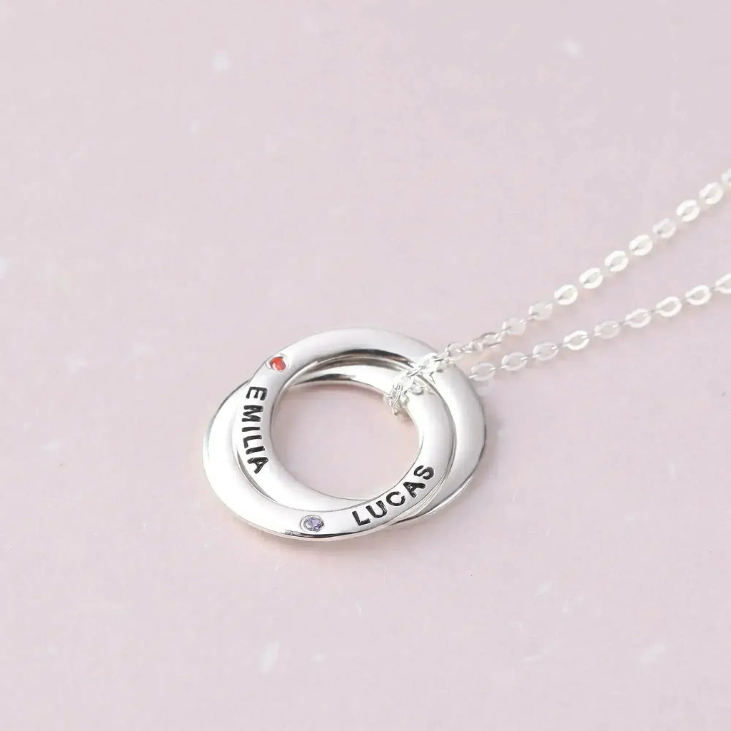 Collier Mère Pierre de Naissance, Collier Mère Personnalisé, Cadeau de Fille