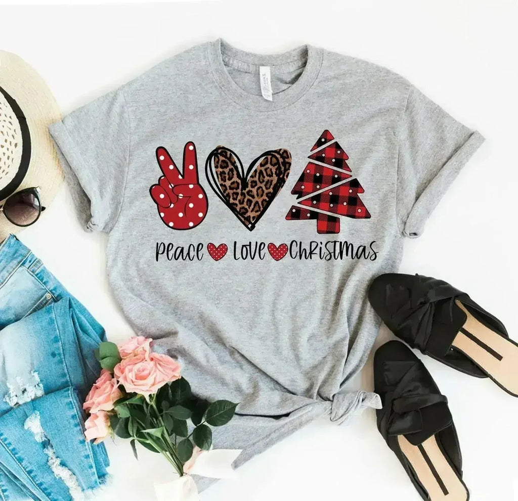 T-shirt Noël Paix et Amour