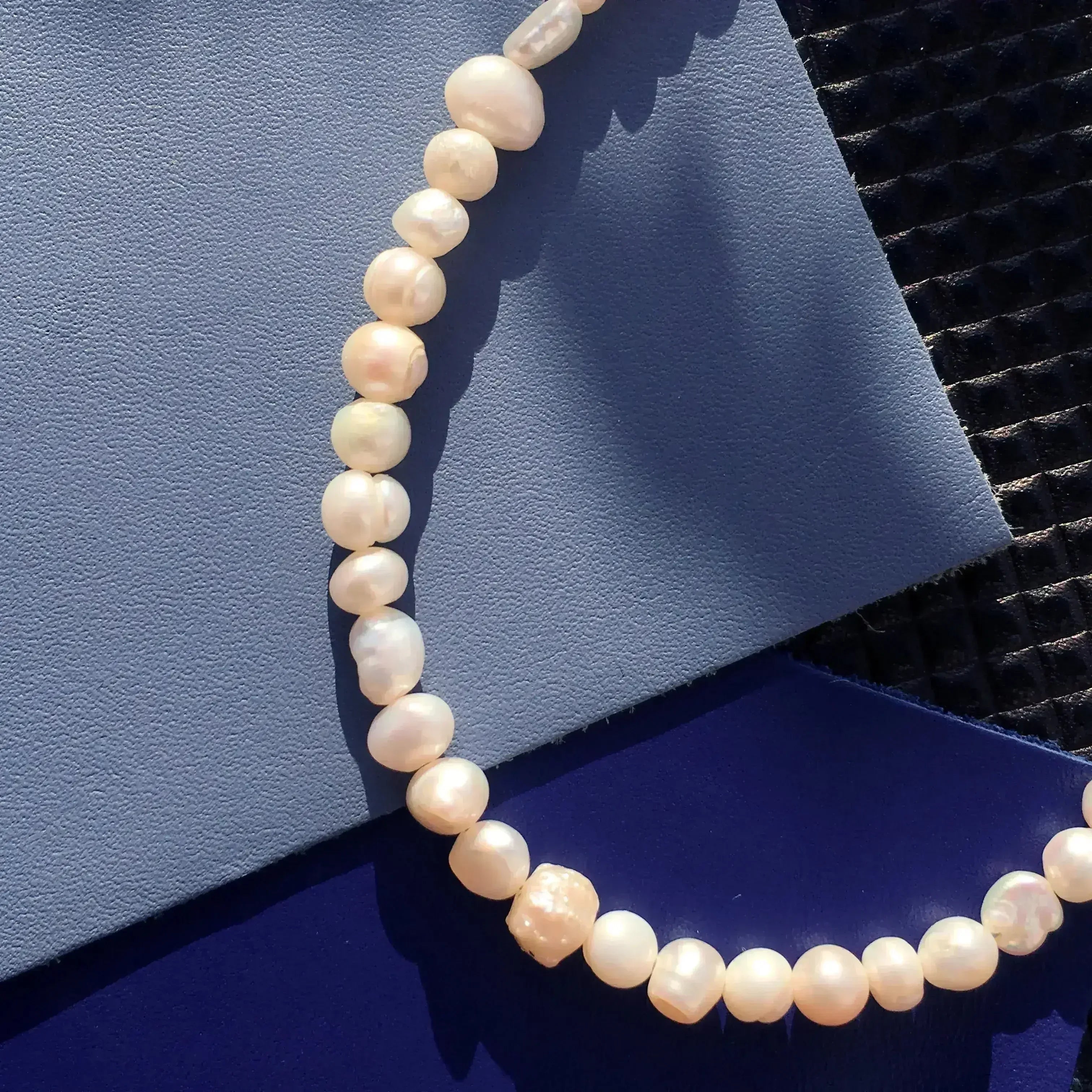 Collier fin Perle + Bracelet