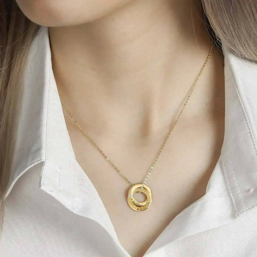 Collier Mère Pierre de Naissance, Collier Mère Personnalisé, Cadeau de Fille