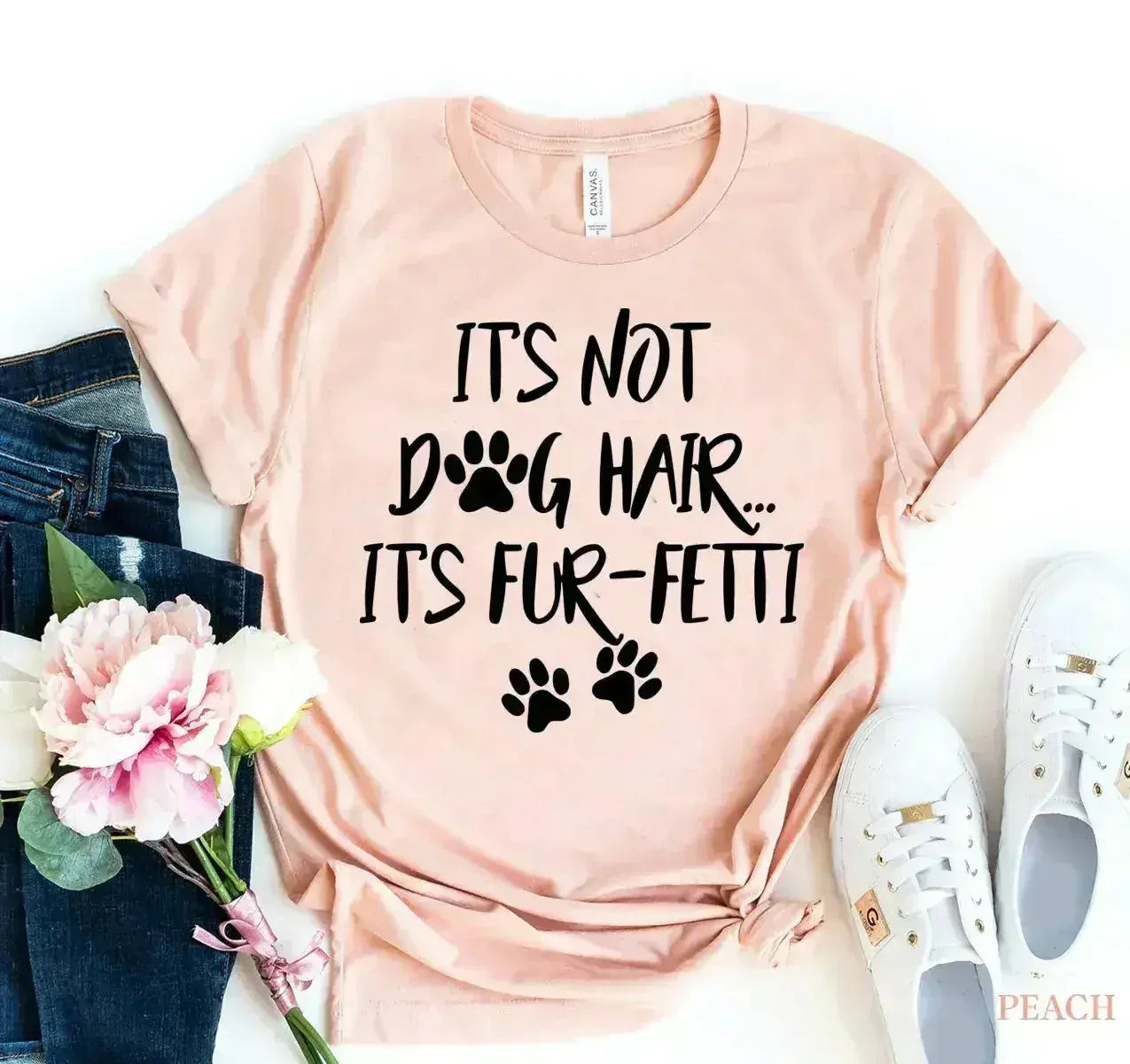 Ce n'est pas des poils de chien, c'est des paillettes amusantes T-shirt