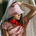 Chapeau bob en lin WATU Seaside, Salt Pink