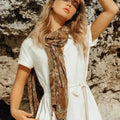 Foulard en coton tissé à la main Marfa