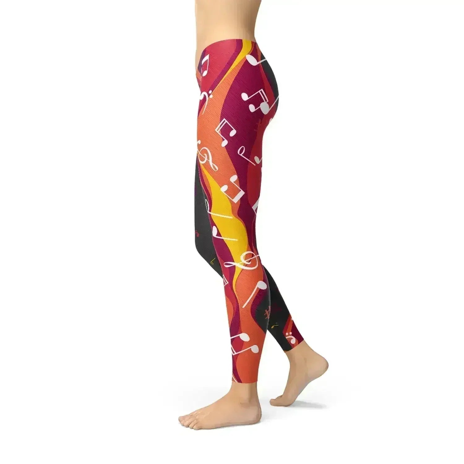 Leggings Guitare et Note de Musique