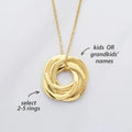 Collier prénom enfant, Cadeau personnalisé pour grand-mère, Collier de famille