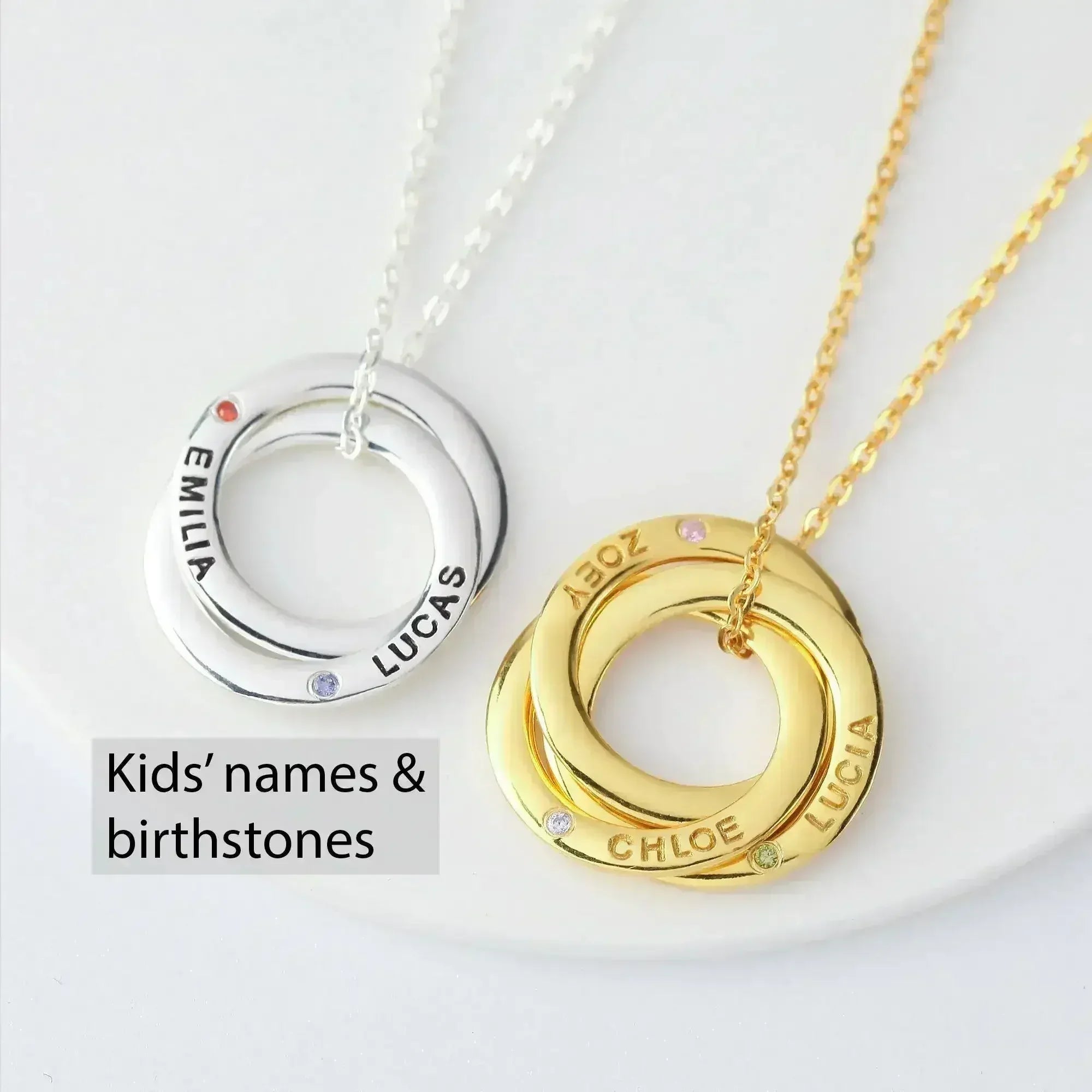 Collier Mère Pierre de Naissance, Collier Mère Personnalisé, Cadeau de Fille