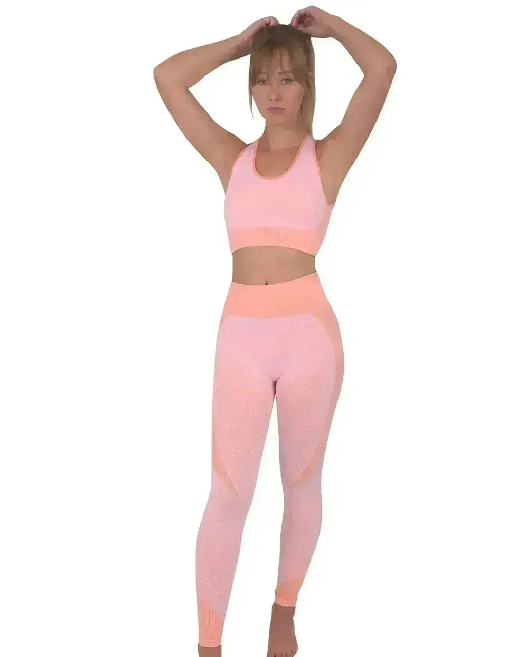 Three Seamless Sports Bra - Pink