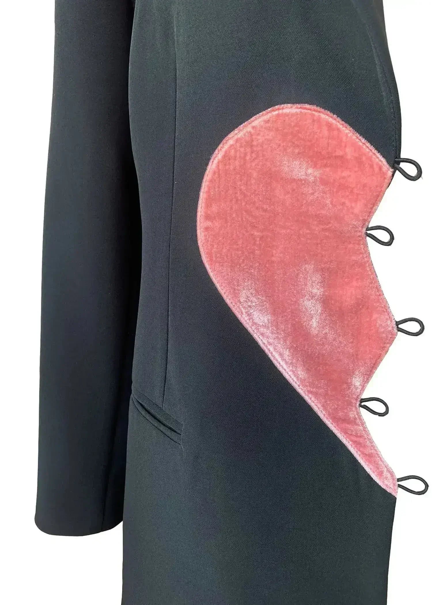 Blazer oversize cœur brisé