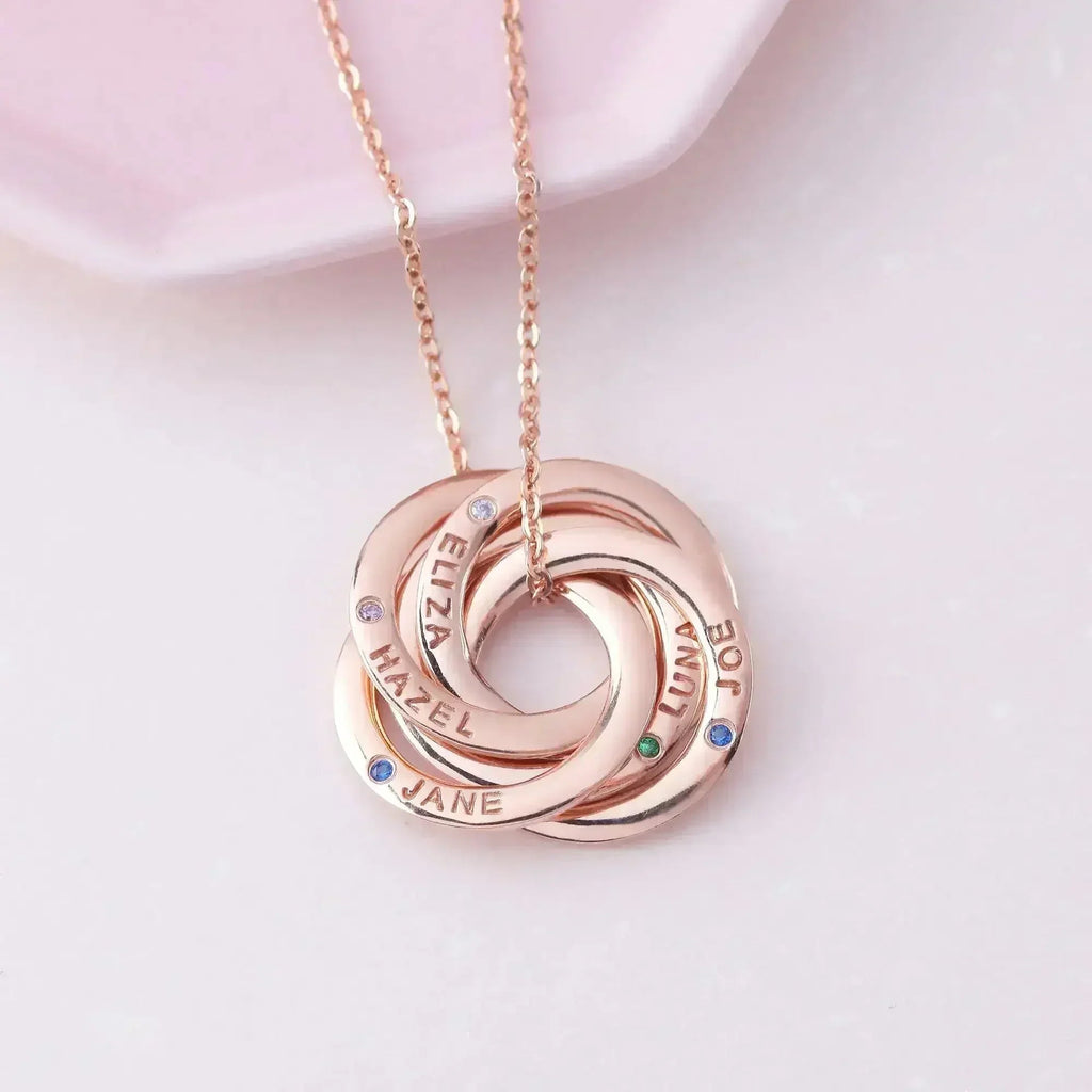 Collier Mère Pierre de Naissance, Collier Mère Personnalisé, Cadeau de Fille