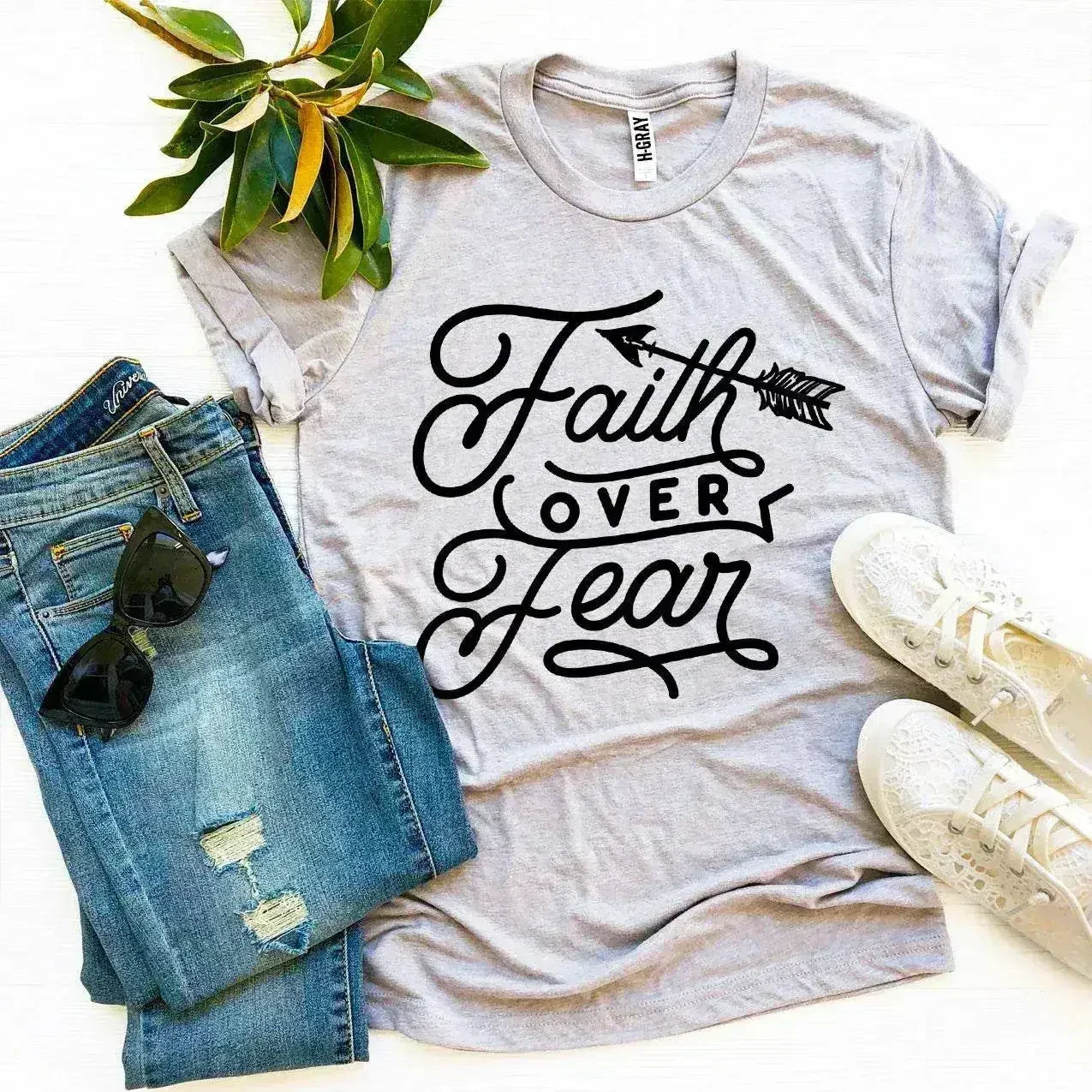 T-shirt La foi plutôt que la peur
