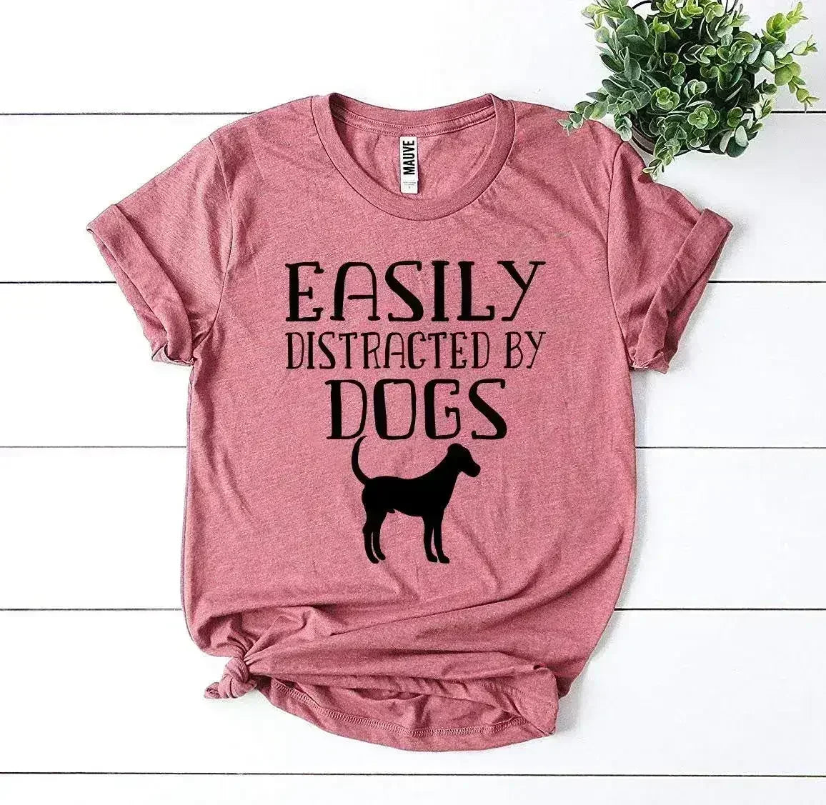 T-shirt Facilement Distrait(e) Par Les Chiens