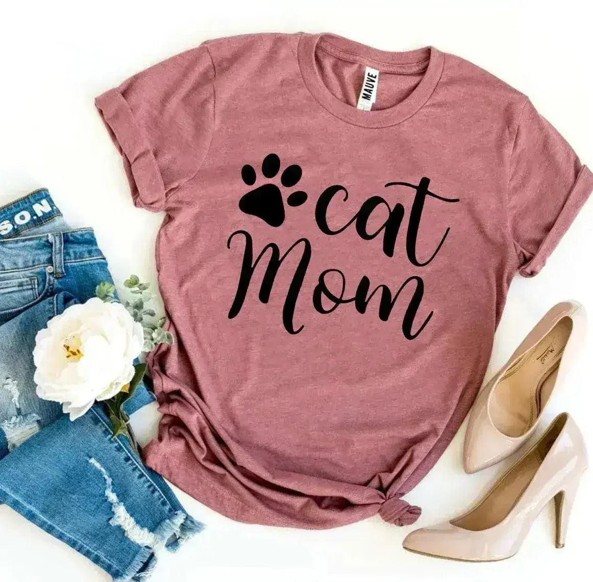 T-shirt Maman Chat