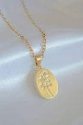Collier « Bouquet de Roses » floral et élégant en or 24 carats