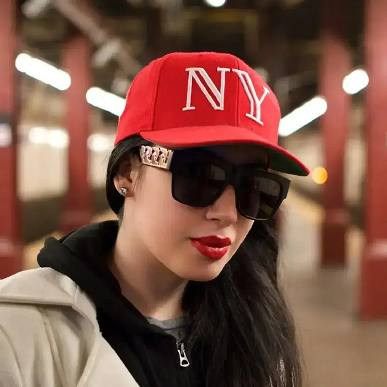 Lunettes de soleil Jase New York Cache en noir mat