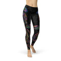 Legging tête de mort mexicaine pour femme