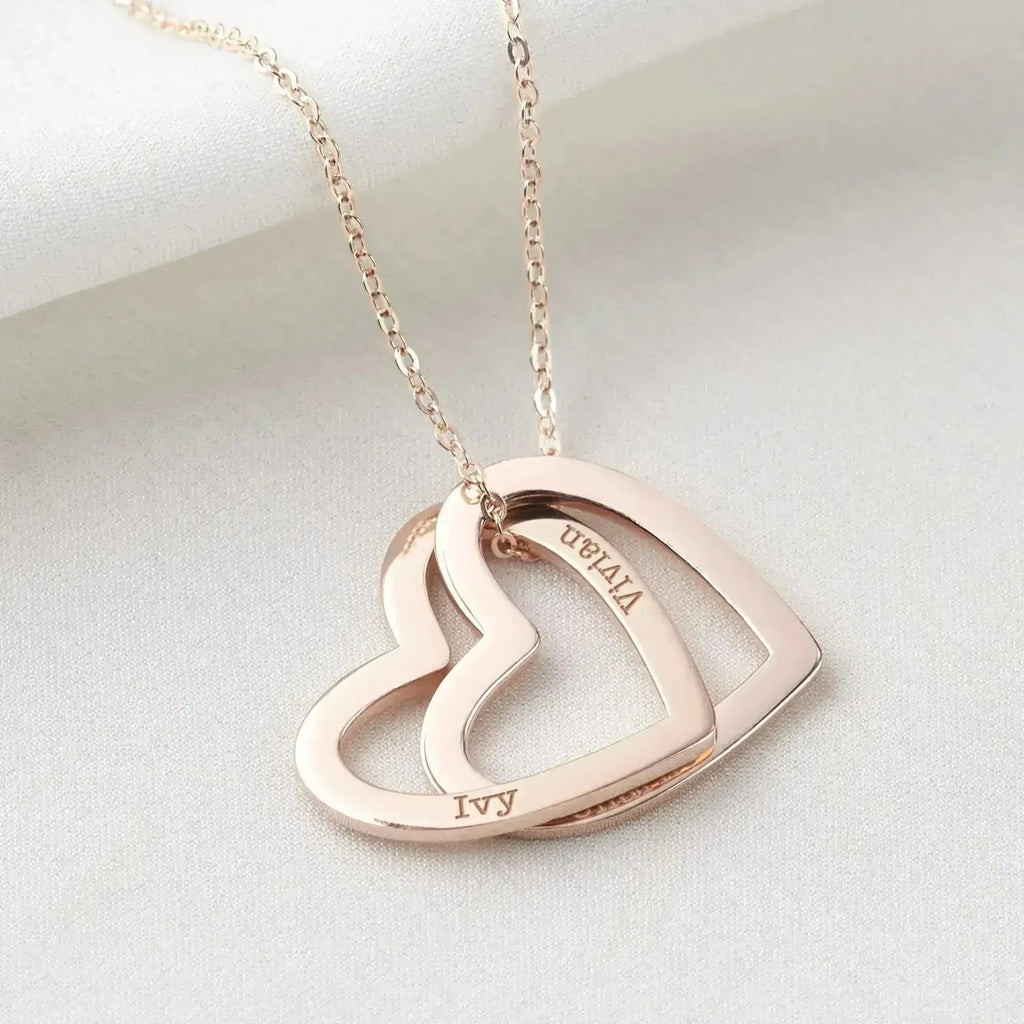 Collier pour maman, Bijoux prénoms enfants, Collier cœur avec prénom