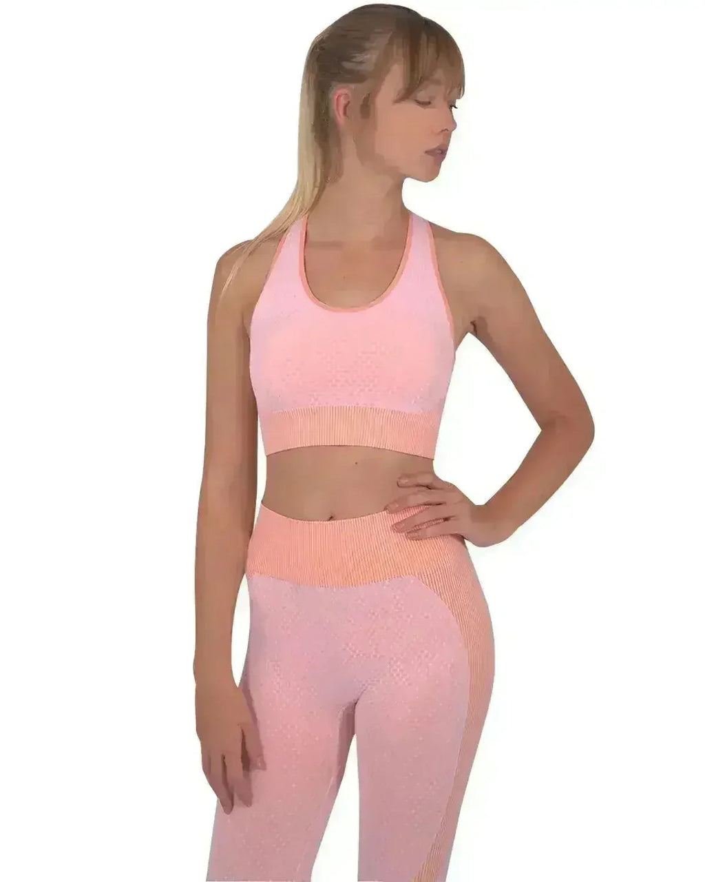 Three Seamless Sports Bra - Pink