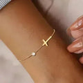 Bracelet/chaîne de cheville croix de foi | Femstylo