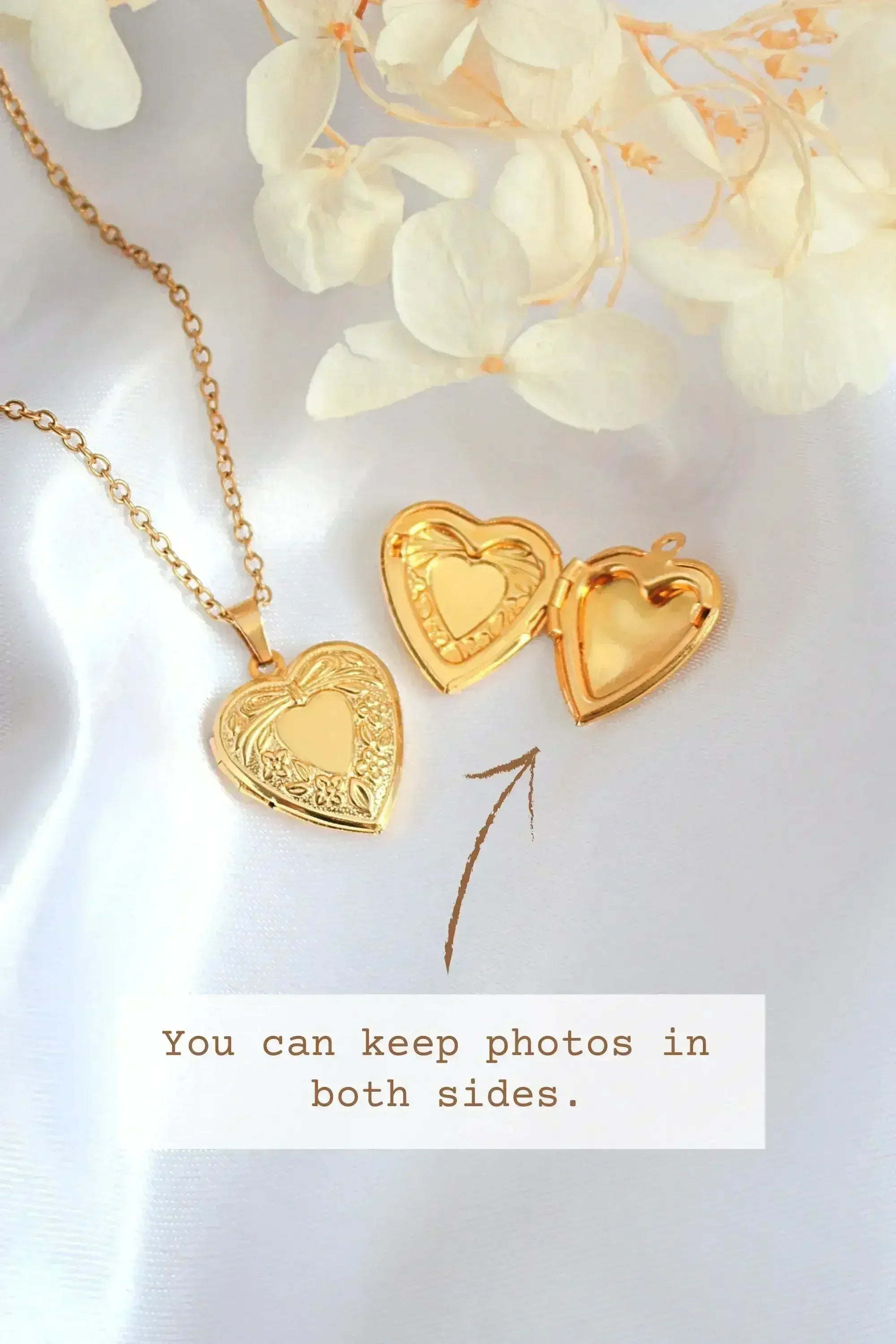 Collier Cœur Médaillon Or 18 Carats - Bijou Mignon et Significatif