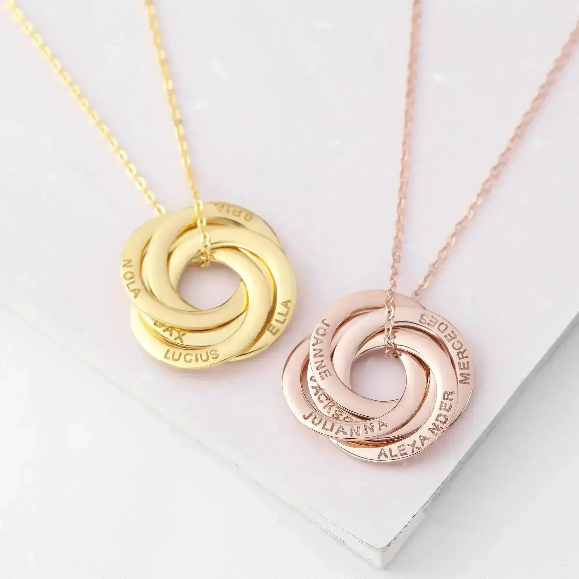 Collier prénom enfant, Cadeau personnalisé pour grand-mère, Collier de famille