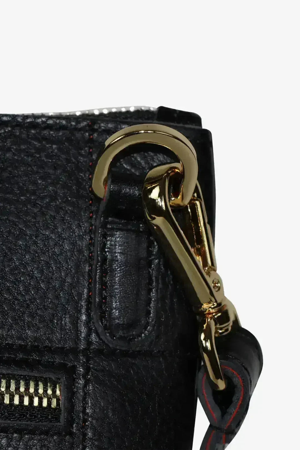 Sac Brillant en Cuir Noir