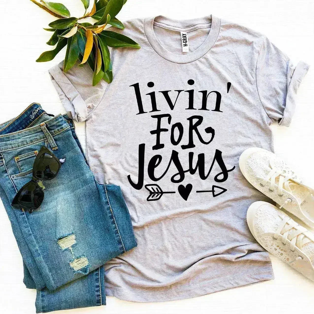 T-shirt "Vivre pour Jésus"