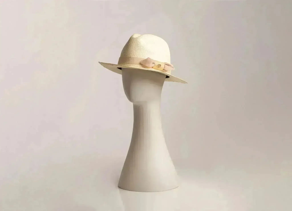 Chapeau Panama tissé à la main - Fedora en paille Fino équatorienne - Luxe unisexe