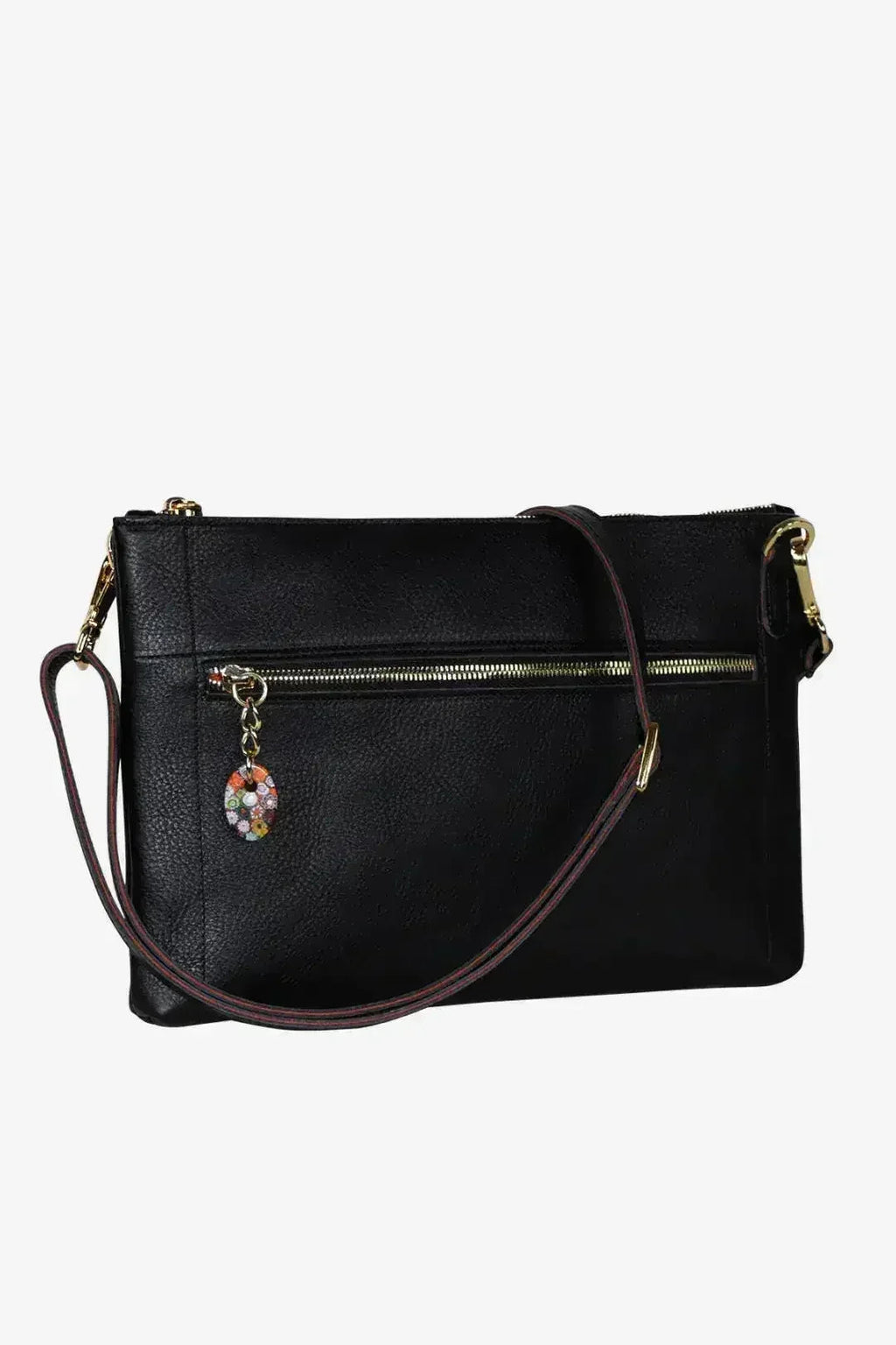 Sac Brillant en Cuir Noir